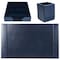 Dacasso Navy Blue 3-Piece Leather Desk Set, Bonded Leather DF-5037 - alternate 4